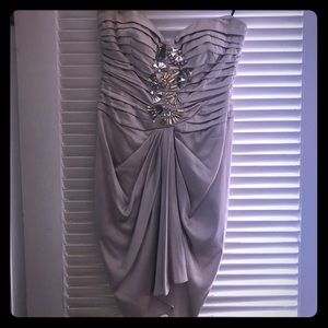 BEBE champagne cocktail dress